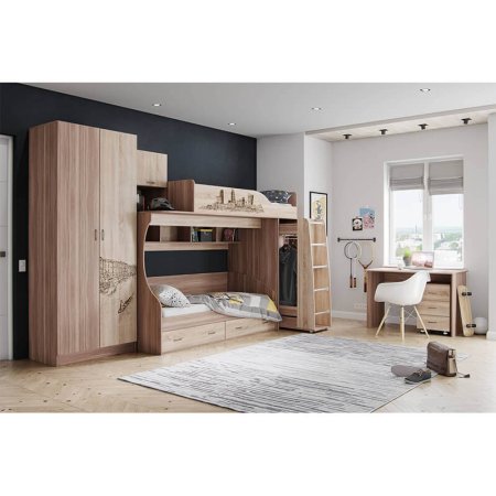 Орион угловое завершение (ясень шимо/дуб сонома)