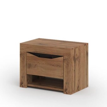 Паола тумба прикроватная ТП 701 (МДФ венге/ крафт золотой)