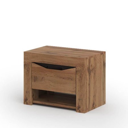 Паола тумба прикроватная ТП 701 (МДФ венге/ крафт золотой)