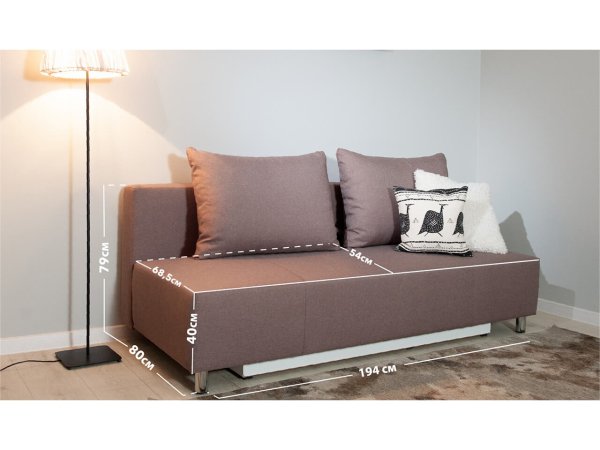 Диван прямой Глория НПБ (Savana/latte)