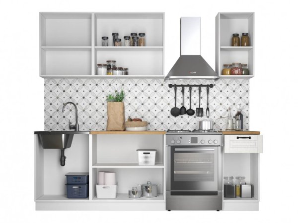 Кухня Ника 1,8м Классика (белое дерево)