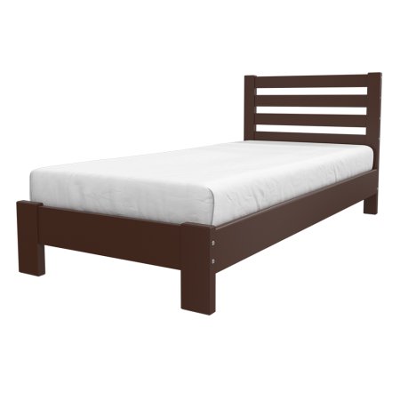 Вероника кровать 90х200 + металлокаркас + комплект ножек (Орех)