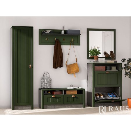 Прованс Обувница (анкор темный /зеленый дип)