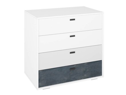 Накки КМ-900 комод (белый / серый)