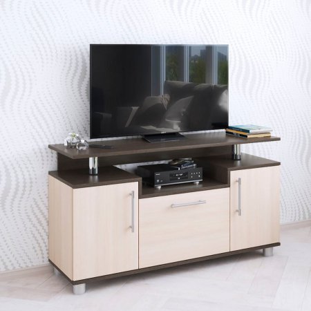Тумба ТВ 003с для гостиной (Венге/Дуб молочный)
