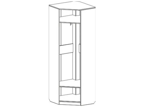 Элана гостиная шкаф угловой (Бодега белая)