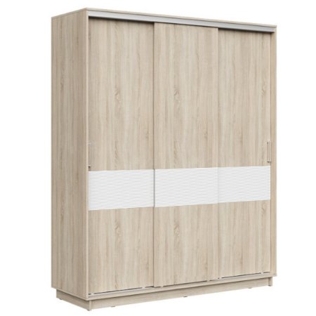 Шкаф-купе Стоун декор 3 дверный (Дуб сонома, 210)