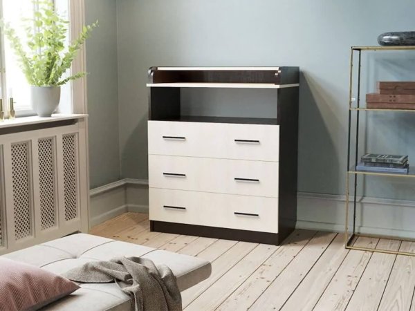 Комод К-1.2 Пеленальный (Венге / Дуб молочный)