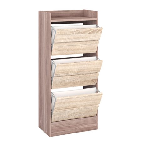 Ямайка обувница ЯПТ-1 для прихожей (Шимо темный/Сонома)