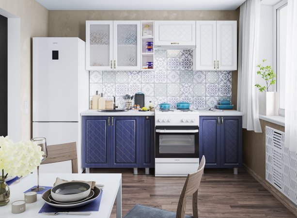 Модульная кухня Версаль (Версаль артик / версаль кобальт)