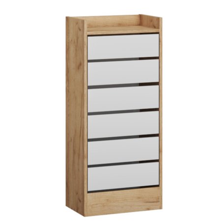 Ямайка обувница ЯПТ-1 для прихожей (Крафт золотой/Белый)