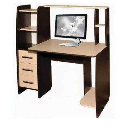 Компьютерный стол КЛ №6.3 (Венге / Дуб молочный)