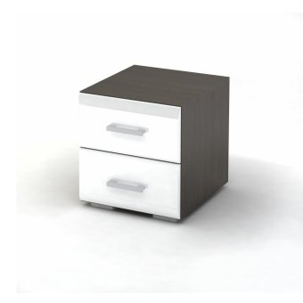 Вегас тумба ТБ1 прикроватная снято с производства (Венге/Белый глянец)