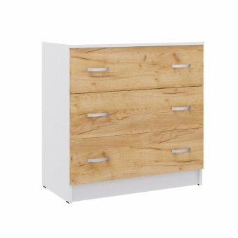 Ронда Комод (Белый/Крафт золотой)