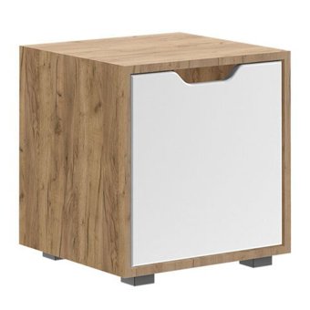 Колибри Стеллаж с ящиком детский (крафт золотой/ белый софт)