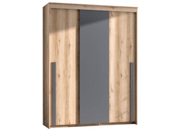 Диего-1 шкаф-купе 3 ств (Делано светлый/графит)