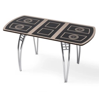 Стол "Греческий темный " раздвижной с фотопечатью (1500*700) стекло 4мм+лдсп 22мм