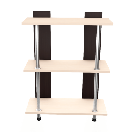 Стеллаж Лиана-2 прямая маленькая (Венге/Белфорд)