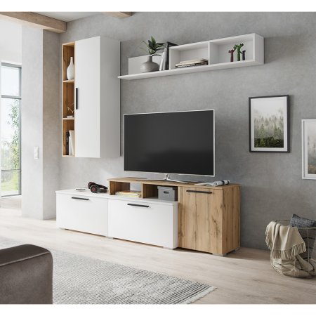 Альберо пенал открытый настенный (Дуб вотан)