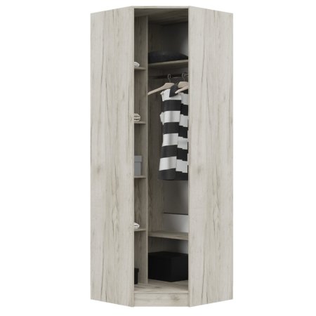 Гармония шкаф угловой ШУ 601 М (Крафт белый / крафт серый)