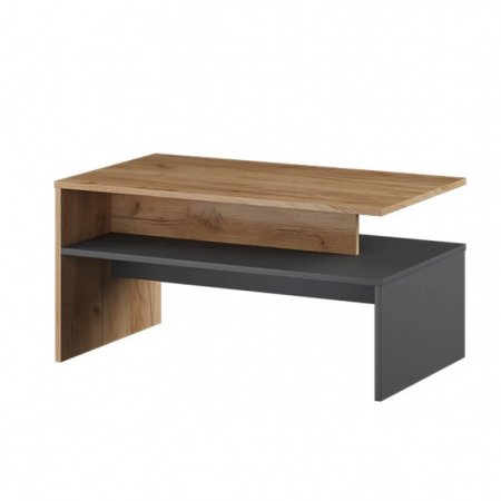 Дублин стол журнальный (гикори рокфорд/графит серый)