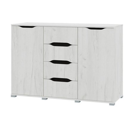 Вега комод 1200 (Дуб крафт белый)