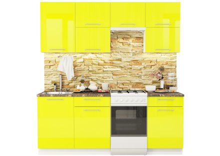 Модульная кухня Олива глянец (Глянец лайм)
