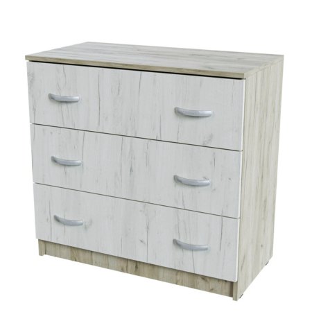 Басса комод КМ 551-М 3 ящика (Крафт серый)