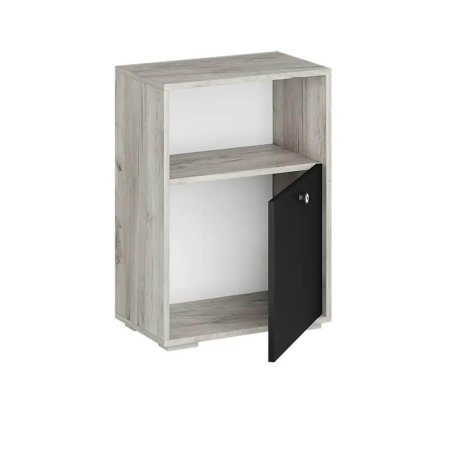 Нанси тумба ТБ-500 (дуб крафт серый/софт черный)