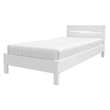 Вероника-5 кровать 90х200 + металлокаркас + комплект ножек (Белый античный)