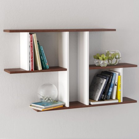 Полка навесная ПН-4 (Орех донской/белый)