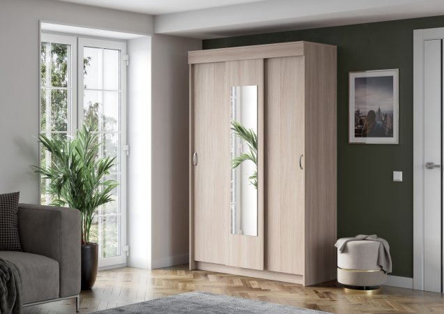 Шкаф-купе Бассо 1,3 м (Шимо светлый)