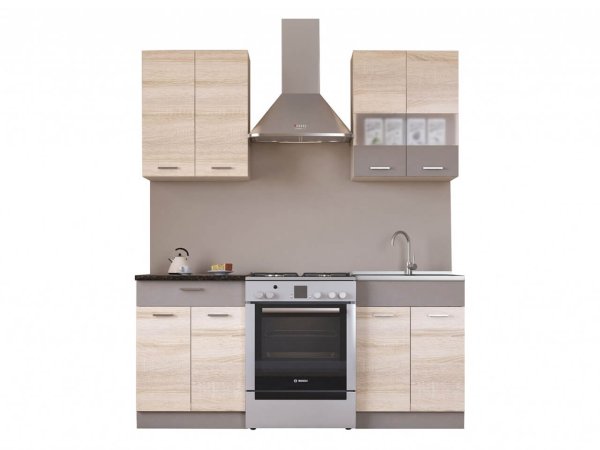 Кухня Николь 1,2м (Сонома/латте) со столешницей