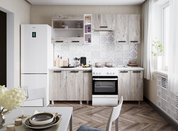 Модульная кухня Нагано (Дуб юкон)