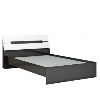 Гавана кровать 160х200 без настила (Венге/акрил белый)