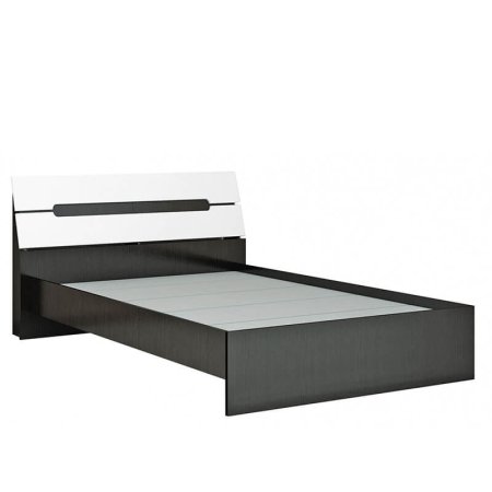 Гавана кровать 160х200 без настила (Венге/акрил белый)