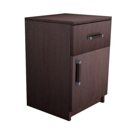 Тумба прикроватная №4 (ящик + дверь) (новые нап) (Венге)