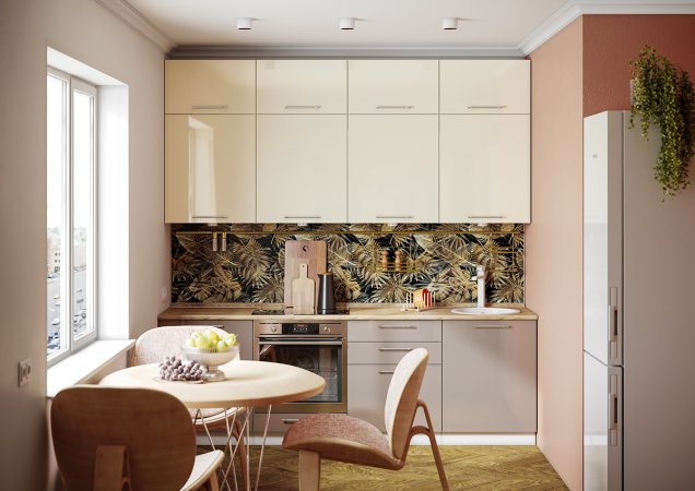 Модульная кухня Олива глянец (Глянец ваниль)