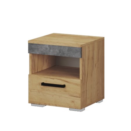 Адель тумба прикроватная (Дуб крафт золотой/ателье светлое)