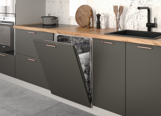 Модульная кухня Ройс (Графит софт)