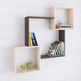 Полка навесная ПН-2 (Венге/Дуб молочный)