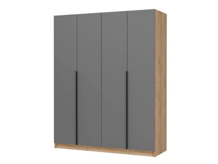 Лион ШК-03 Шкаф 4 ств (Крафт золотой / Графит)