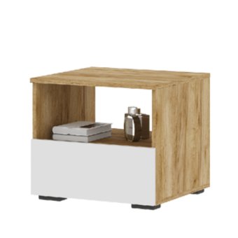 Хелен тумба прикроватная ТБ 01 (Крафт золотой/Белый)