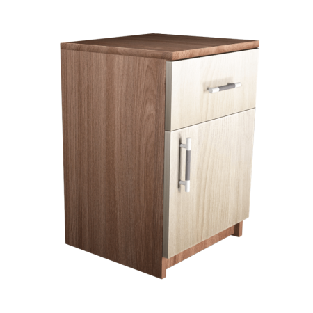 Тумба прикроватная №4 (ящик + дверь) (новые нап) (Шимо комби)