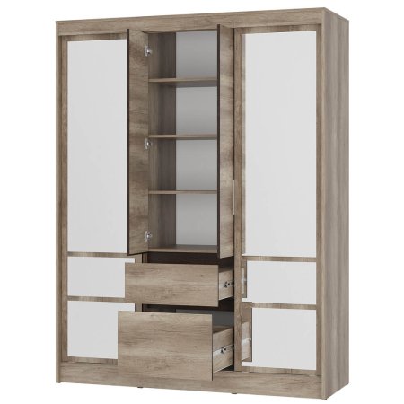 Энигма шкаф-купе ШКК-06 (дуб каньон/венге)