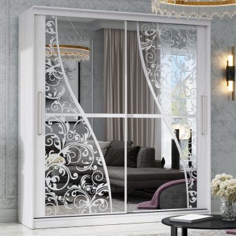 Гамма-19 Шкаф-купе зеркала Волна