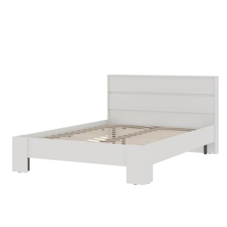 Хелен кровать КР 02 140х200 с ламелями (Белый)