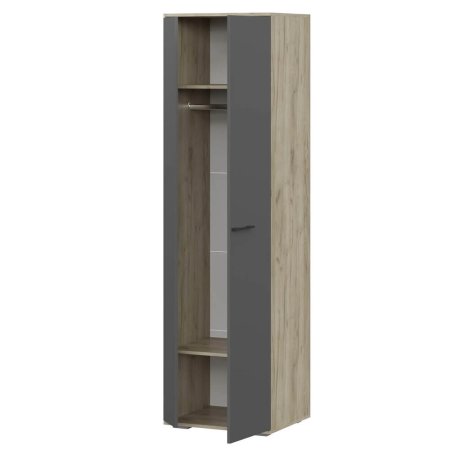 Бостон шкаф ШК-600 (дуб крафт серый/серый графит)