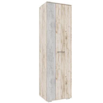 Бостон шкаф ШК-600 (дуб крафт серый/бетонный камень)