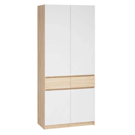 Стоуби шкаф ШК-1000 (Дуб Крафт Золотой/Белый Глянец)